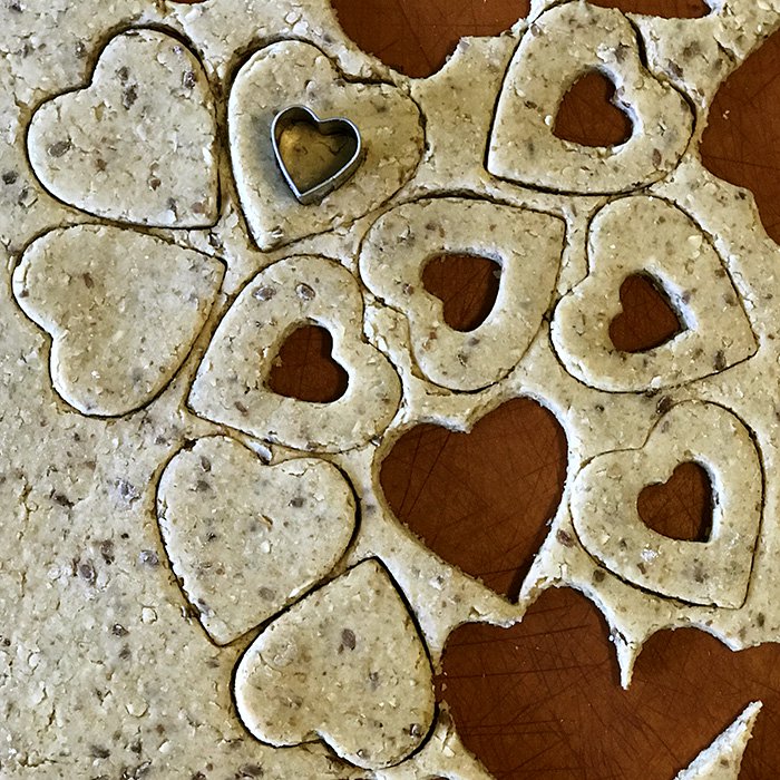 peanut butter and jelly dog treats