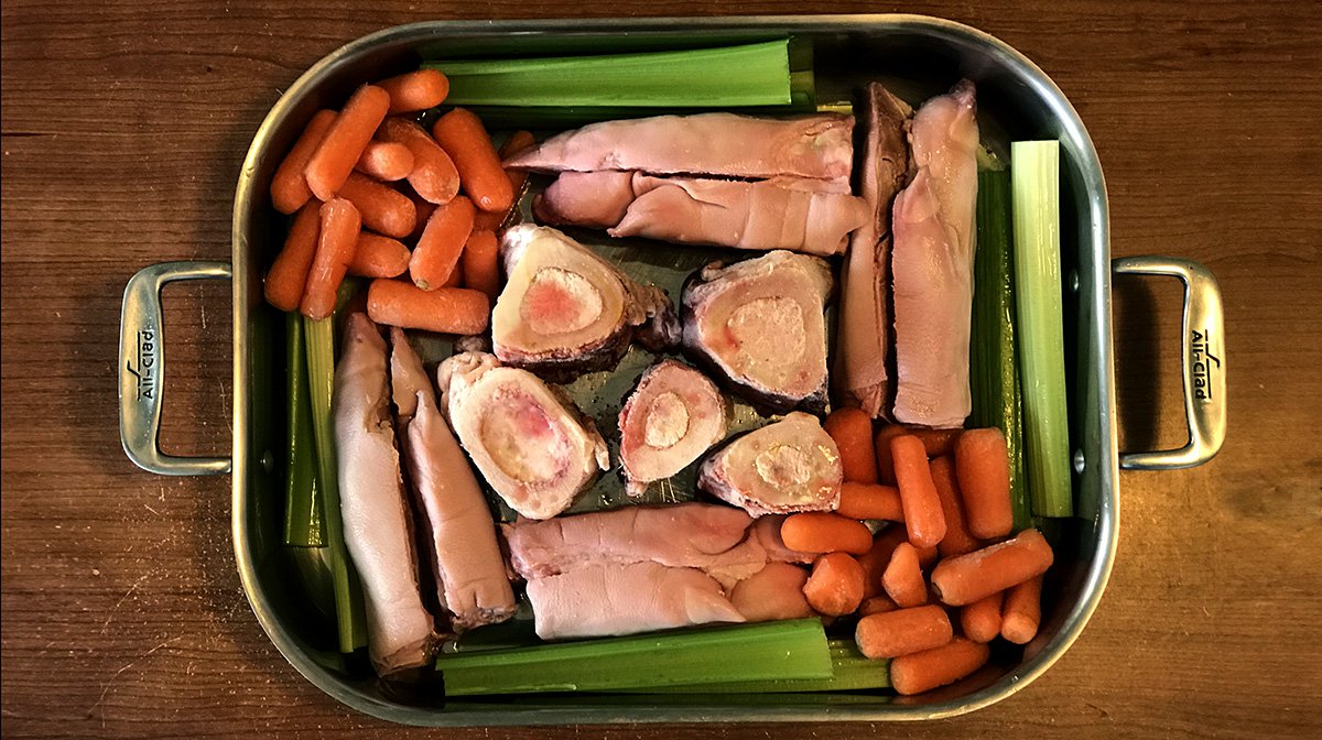 bone broth for dogs HERO pan