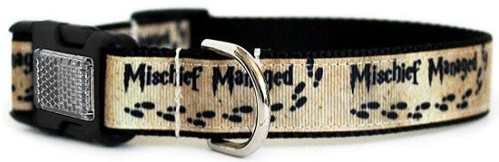 mischief managed harry potter dog collar