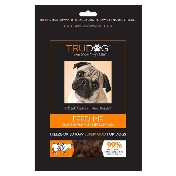 TruDog crunchy freeze dried dog food