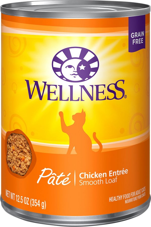 can of Wellness pate cat food