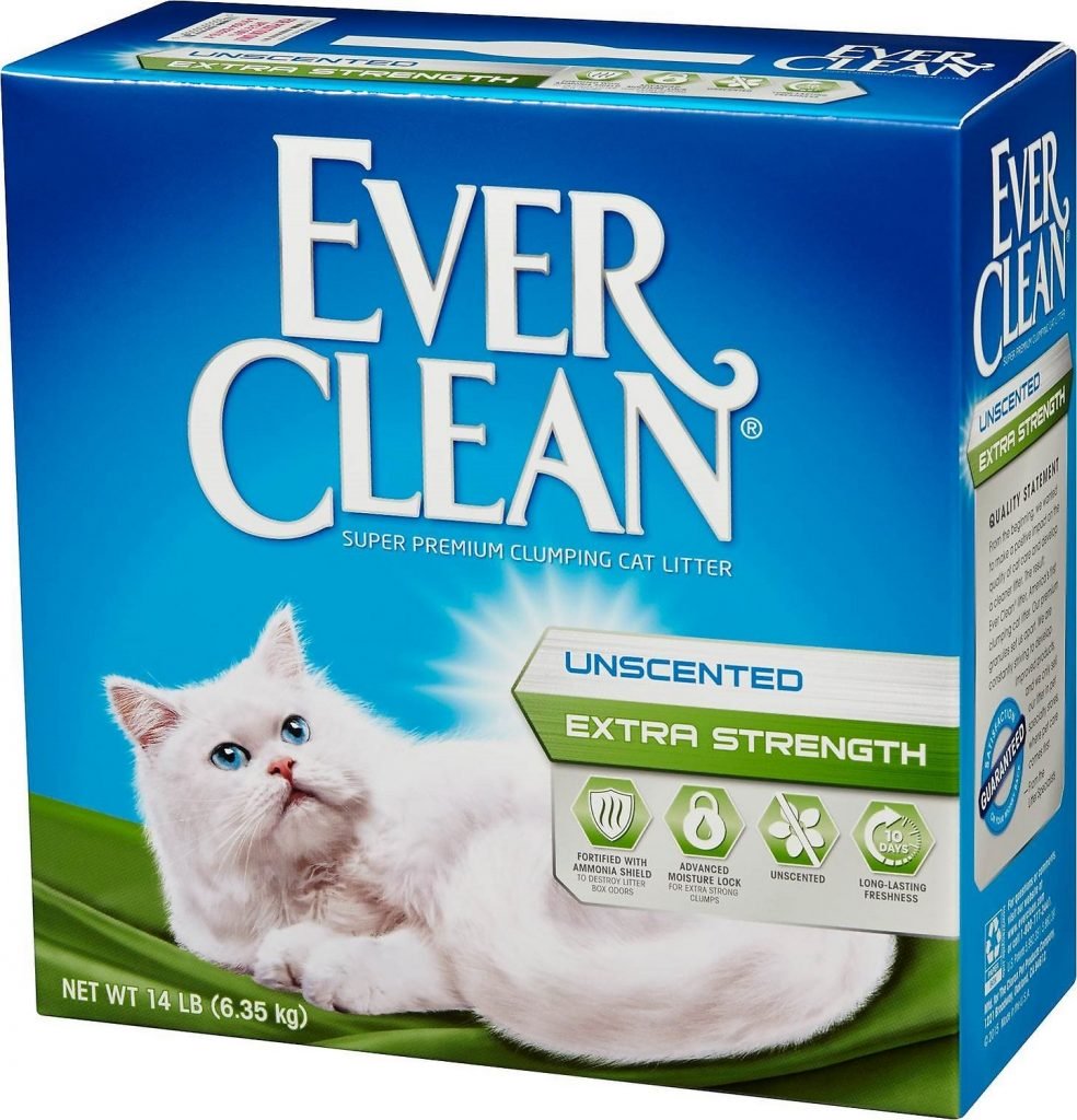 box of Ever Clean litter