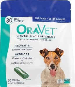 OraVet dental hygiene chews for dogs