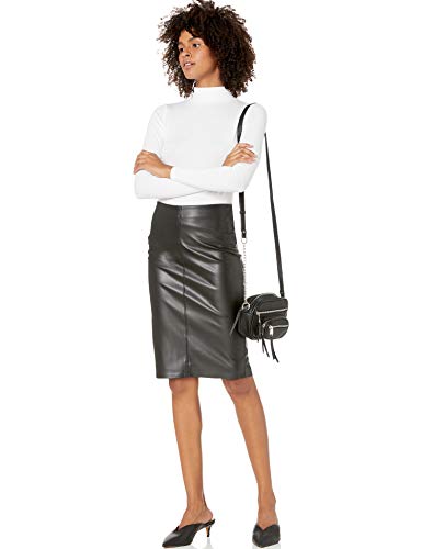 The Drop faux leather skirt