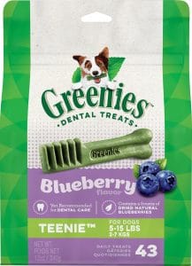 Greenies blueberry dog dental treats