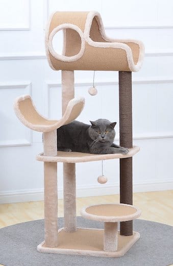 Paper cat scratching tree