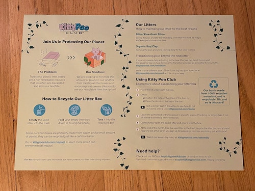kitty poo club subscription directions