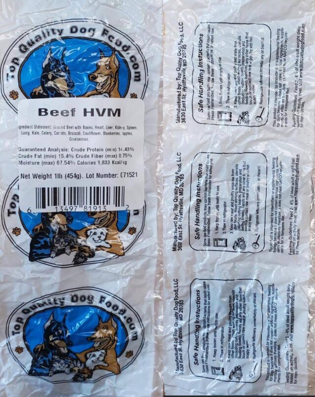 Beef HVM Recall