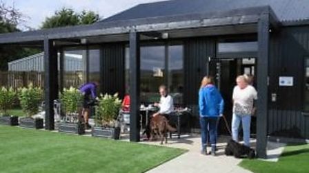 The pet-friendly café at Country Boarding is often busy with dog walkers