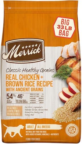 Merrick dry chicken dog food