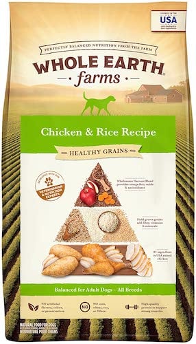 Whole Earth Farms bag of dry dog food