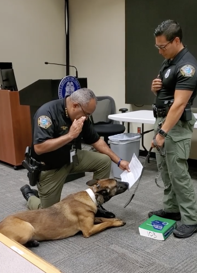 K9 swearing-in ceremony